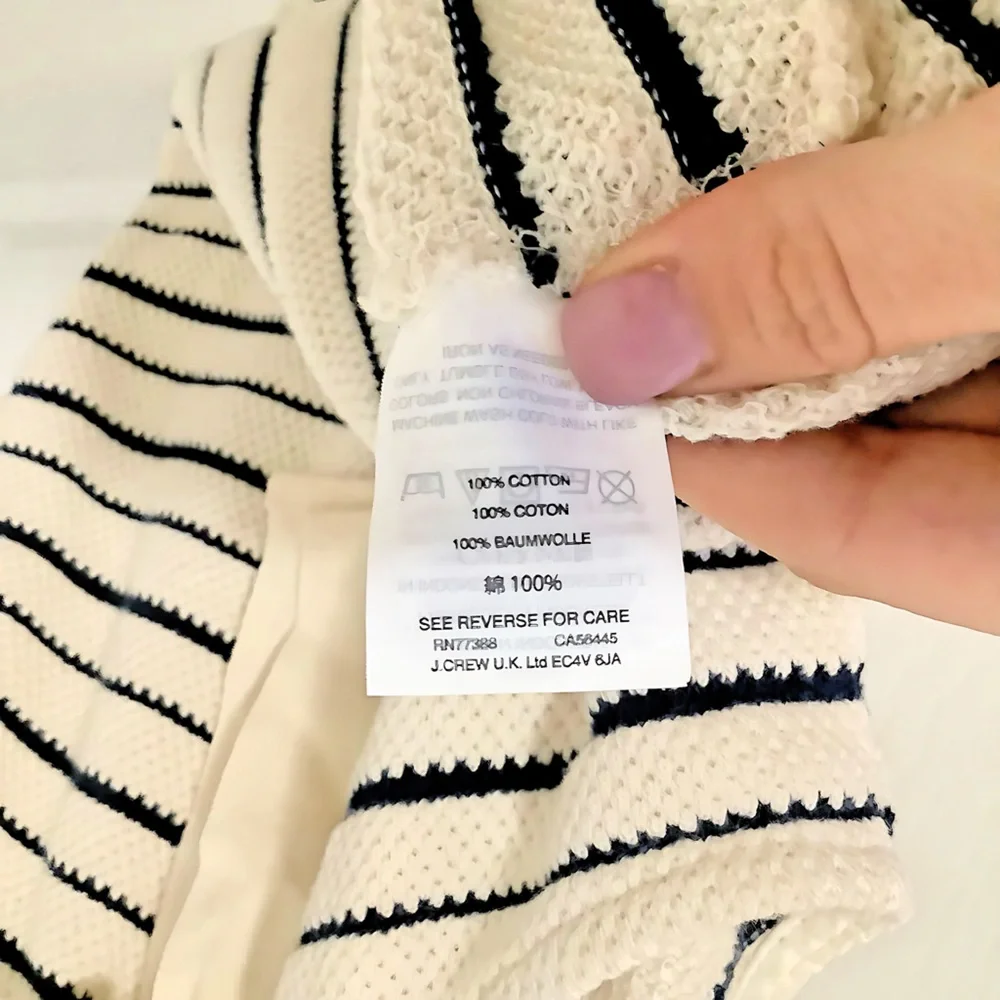 Madewell Women's Camille Texture & Thread Striped Bow Back Tank Top - size S - Picture 8 of 9